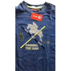 Leuk paardrij tshirt kleding jongens Red Horse als nieuw