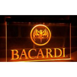 Bacardi 3d neon ledbord kroeg, keet, mancave, schuur, bar