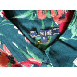 NIEUWE KING LOUIE jurk Olive Midi Dress Bluebell maat 38