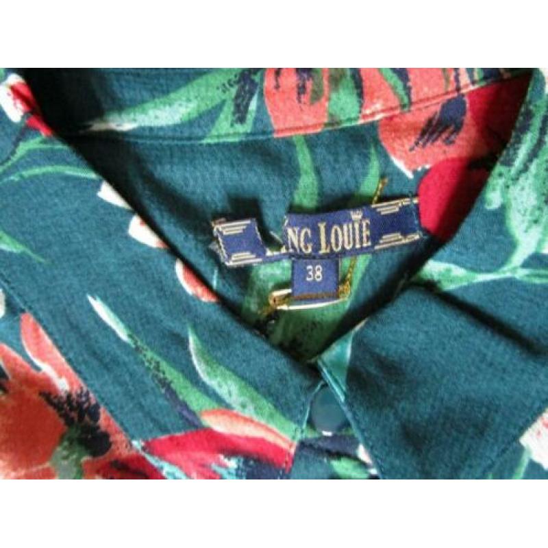 NIEUWE KING LOUIE jurk Olive Midi Dress Bluebell maat 38