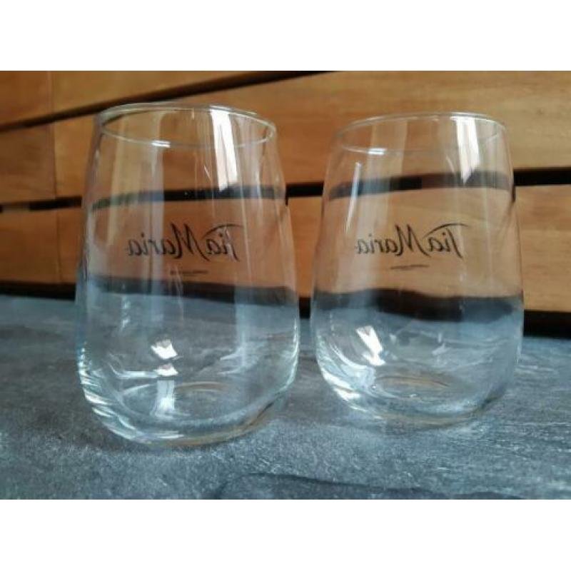 2 Tia Maria Disaronno likeurglazen likeur glas puntgaaf