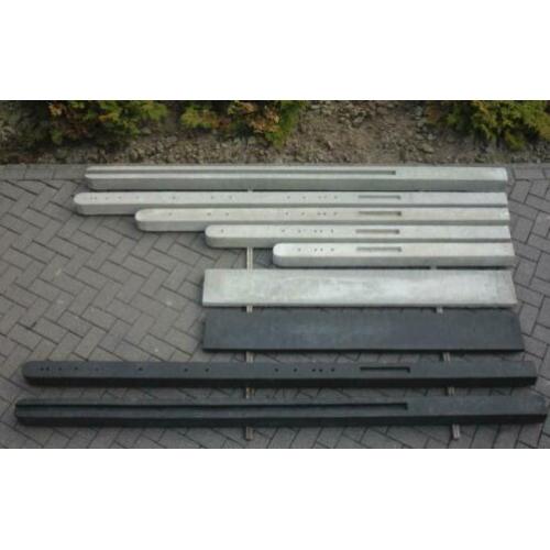 betonpalen schutting beton palen antraciet platen planken