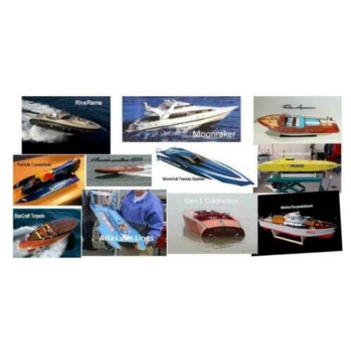diverse RC boot bouwtekeningen