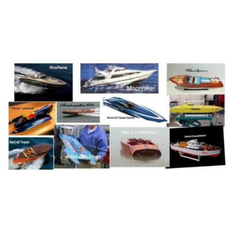 diverse RC boot bouwtekeningen