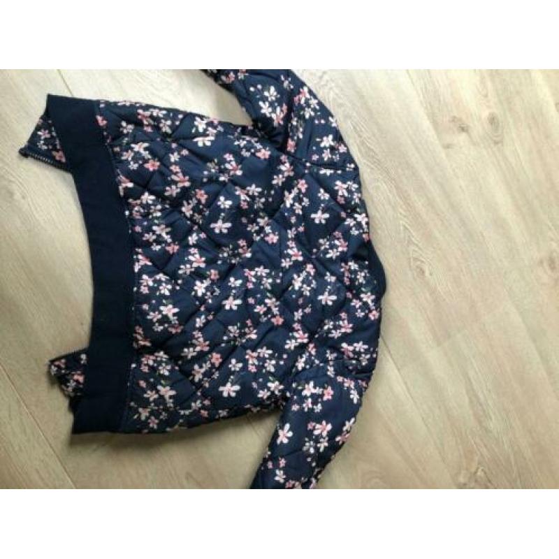 Licht gevoerde zomerjas v Name It blauw/bloem/bomber