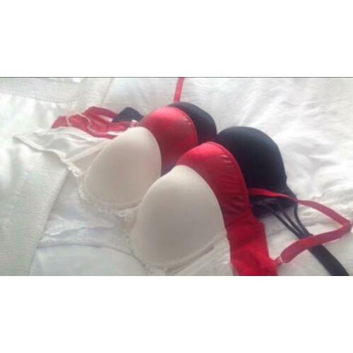 BH s, 3x nieuw, ook als strapless, maat 75D!