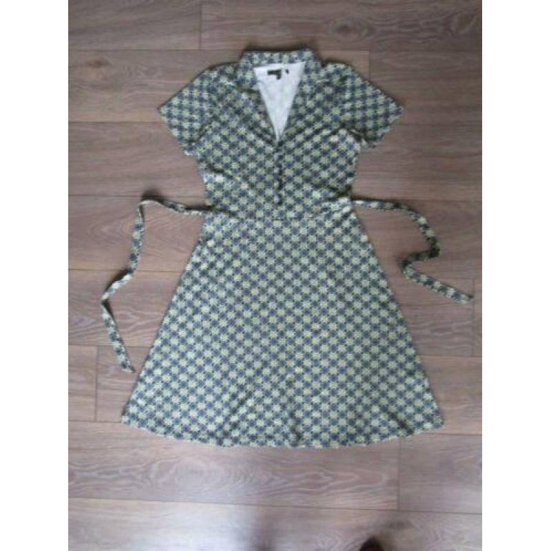 NIEUWE KING LOUIE jurk Olive Midi Dress Bluebell maat 38