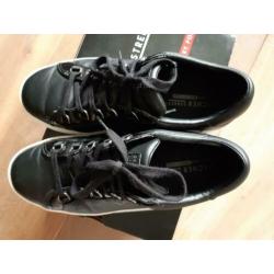 Skechers leren sneakers zwart mt 38