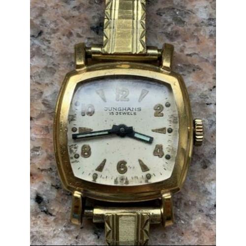 Junghans 15 Jewels horloge,Vintage,Handopwind,werkt prima