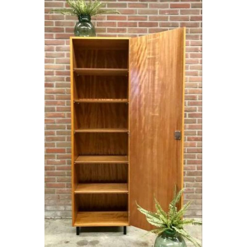 Vintage kledingkast legkast 60/70 retro design kast wood