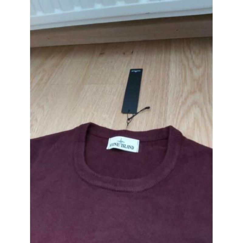 Stone island trui bordeaux m nieuw
