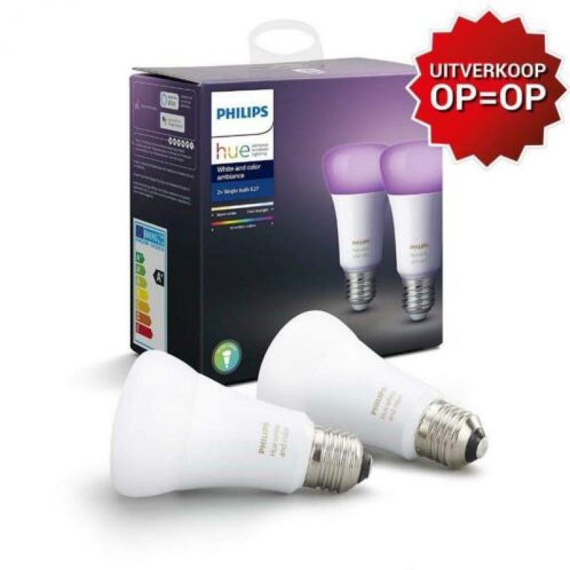 Philips Hue White & Color Ambiance E27 Lampen Set (2 stuks)