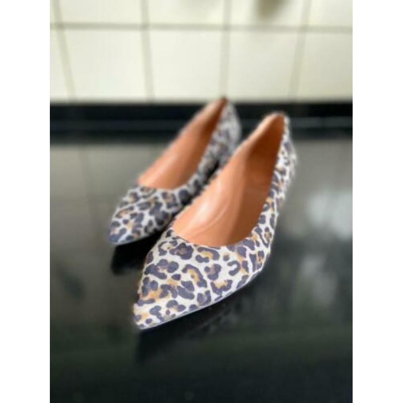 Luipaard instappers pumps van Fru maat 41