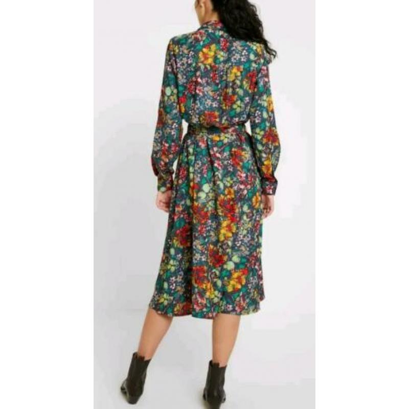 Only lange doorknoopjurk jurk met bloemen mt M 38 nieuw