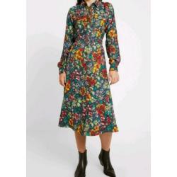 Only lange doorknoopjurk jurk met bloemen mt M 38 nieuw