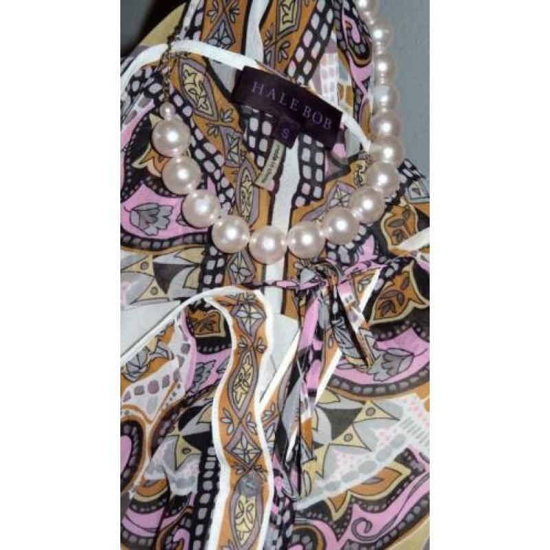 Lente! HALE BOB fijne blouse-tuniek -blouson 36 38 S M
