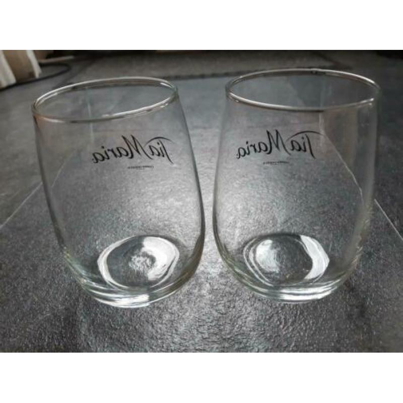 2 Tia Maria Disaronno likeurglazen likeur glas puntgaaf