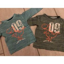 Pakket kleding mt 80/86, tweeling, o.a. Just Small, Mango