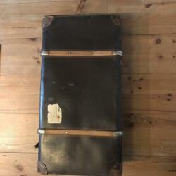 Vintage koffer met houten beslag