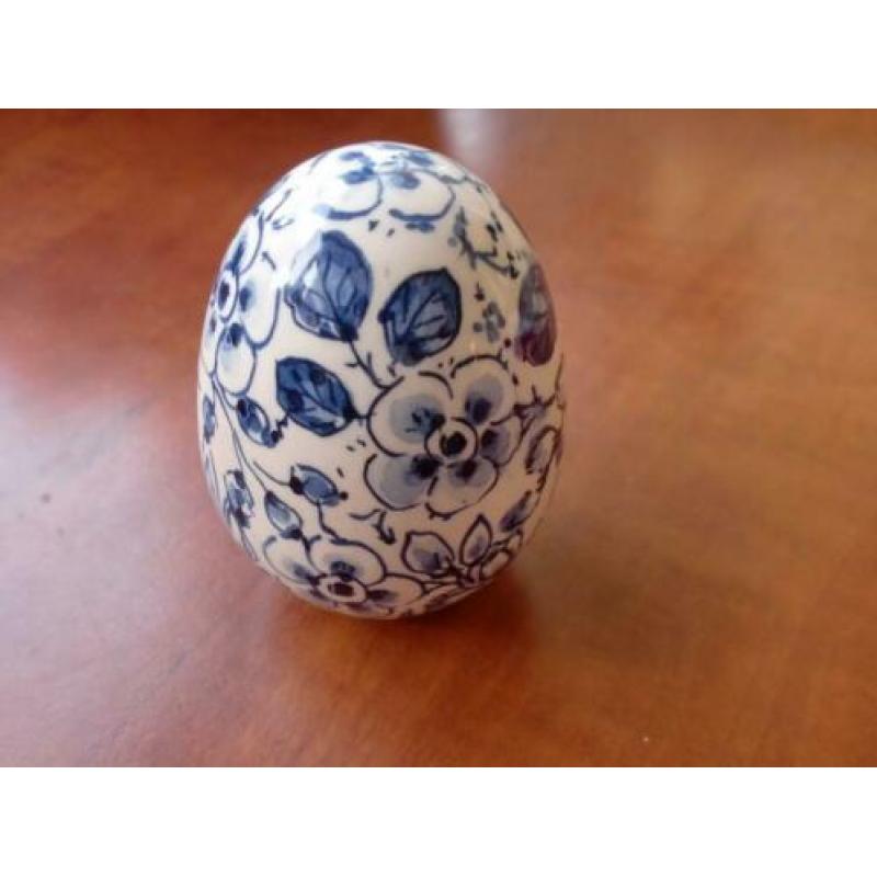 Blauw Ei leuk voor Pasen 7 cm groot