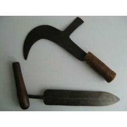2 voorwerpen antiek gereedschap