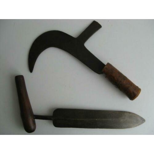 2 voorwerpen antiek gereedschap