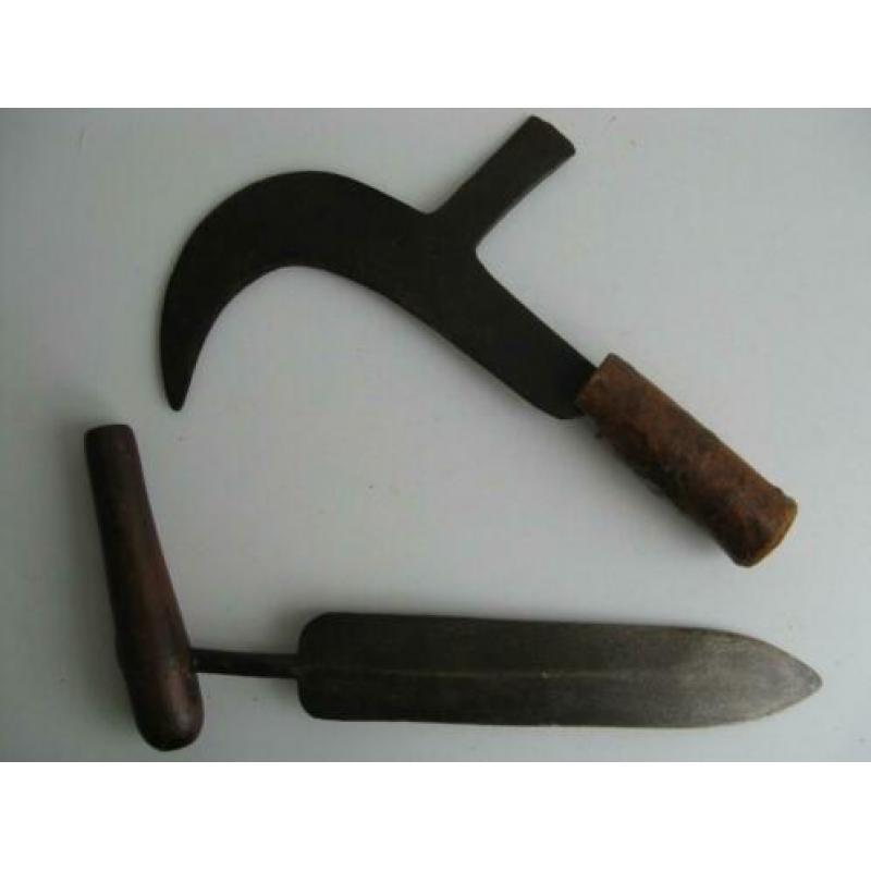 2 voorwerpen antiek gereedschap