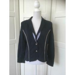 Anna van Toor marine blauw jersey colbert jasje, maat 42 L