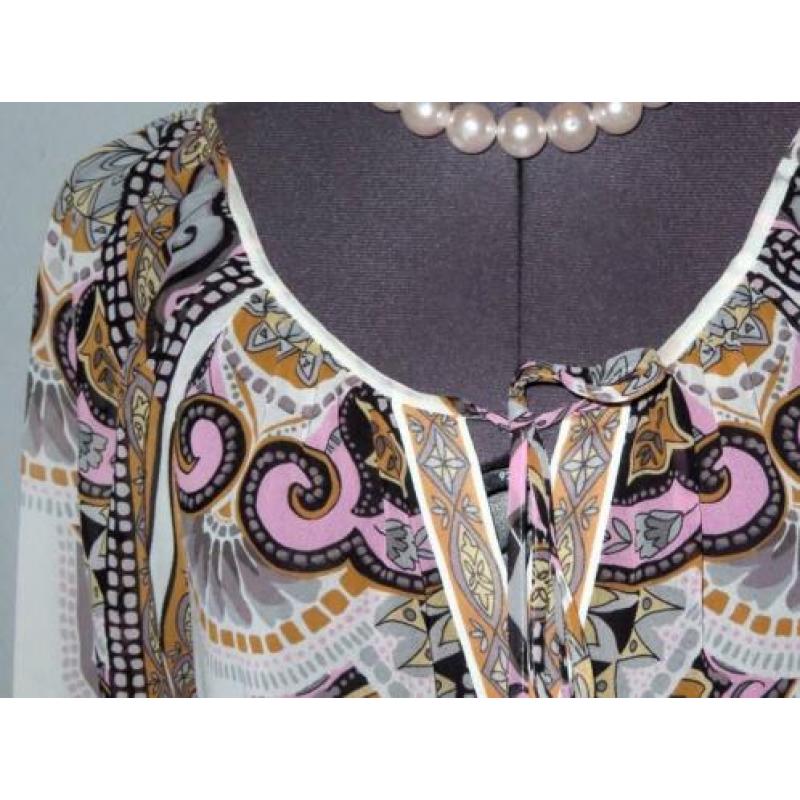 Lente! HALE BOB fijne blouse-tuniek -blouson 36 38 S M