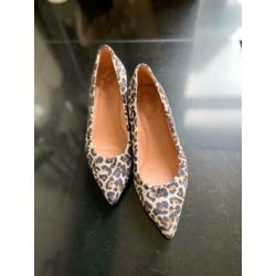 Luipaard instappers pumps van Fru maat 41