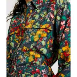 Only lange doorknoopjurk jurk met bloemen mt M 38 nieuw
