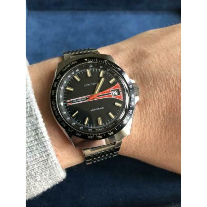 NOS Century Sous Marine Vintage horloge Duiker Diver watch