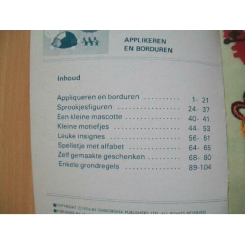 Applikeren en borduren - Appliqueren en borduren