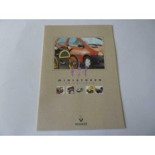 Folder van Renault dd.1994 met een overzicht van modelauto's