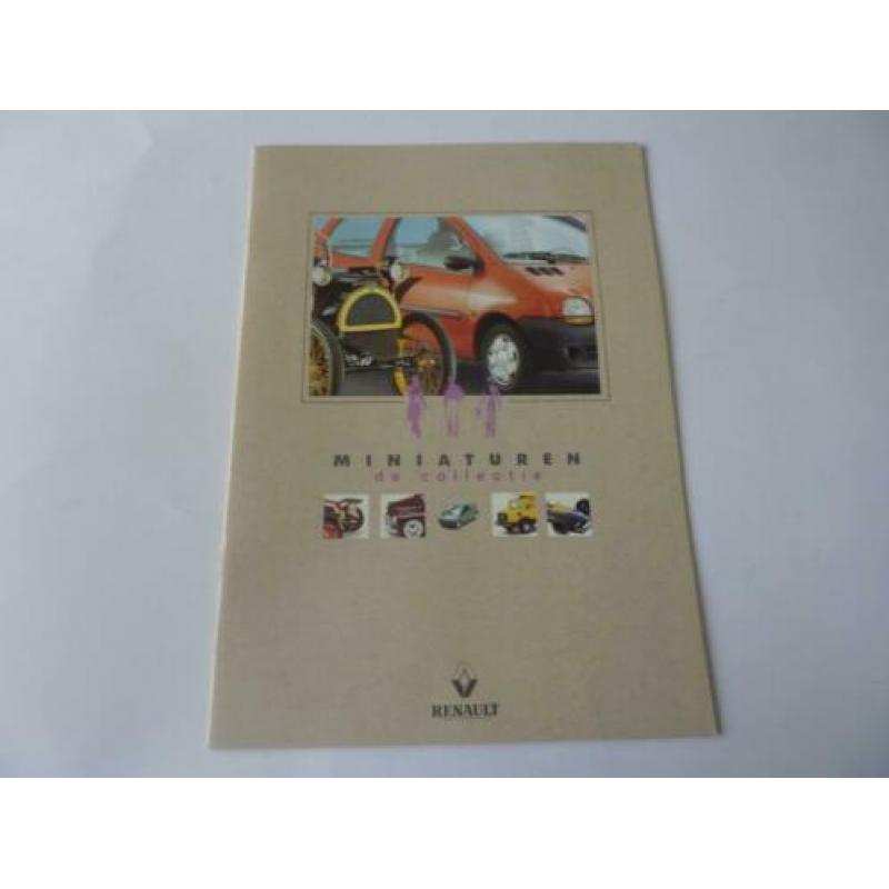 Folder van Renault dd.1994 met een overzicht van modelauto's