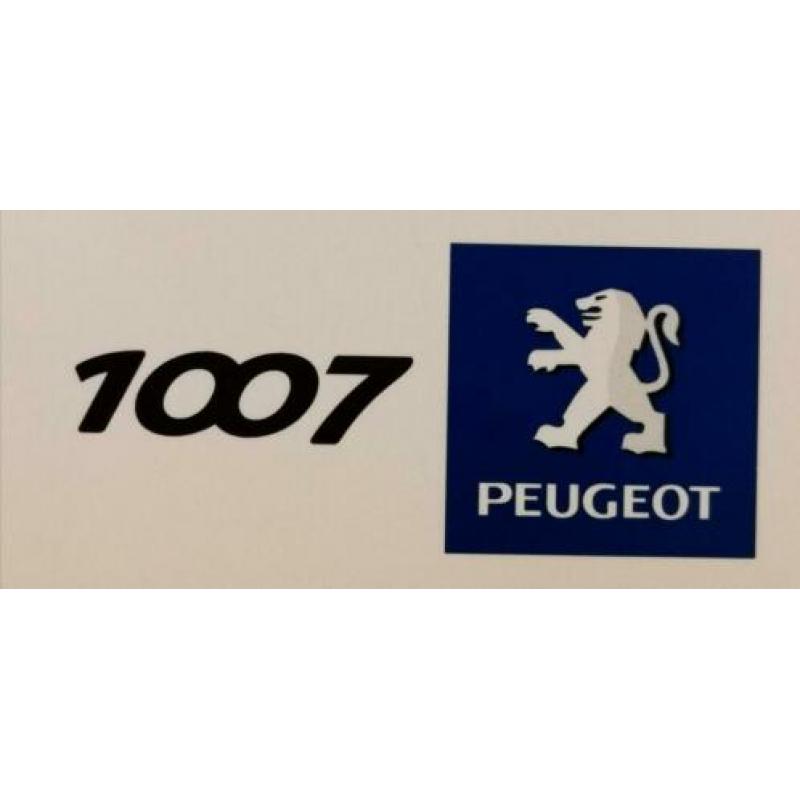 Autofolder PEUGEOT 1007 - puntgave brochure 2004