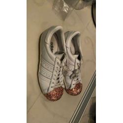 Adidas superstars sneakers / gympen maat 40 metal