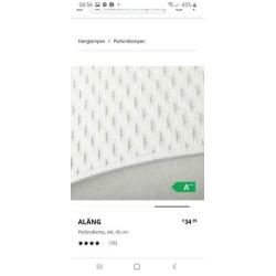 2 ALANG Ikea plafondlampen 45 CM