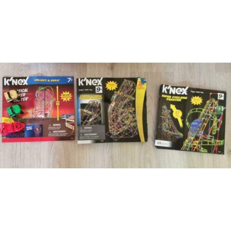 Knex achtbanen 3x