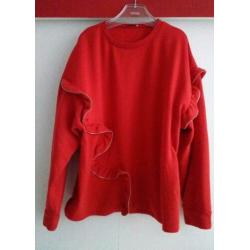 Leuke trui met ruches en rits model van Zara mt m zgn