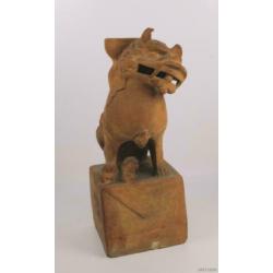 mooi gedetailleerd beeld Chinese leeuw Terracotta.