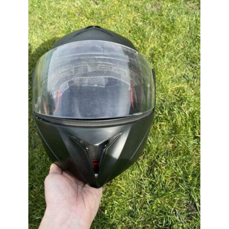 Zwarte Vinz scooterhelm