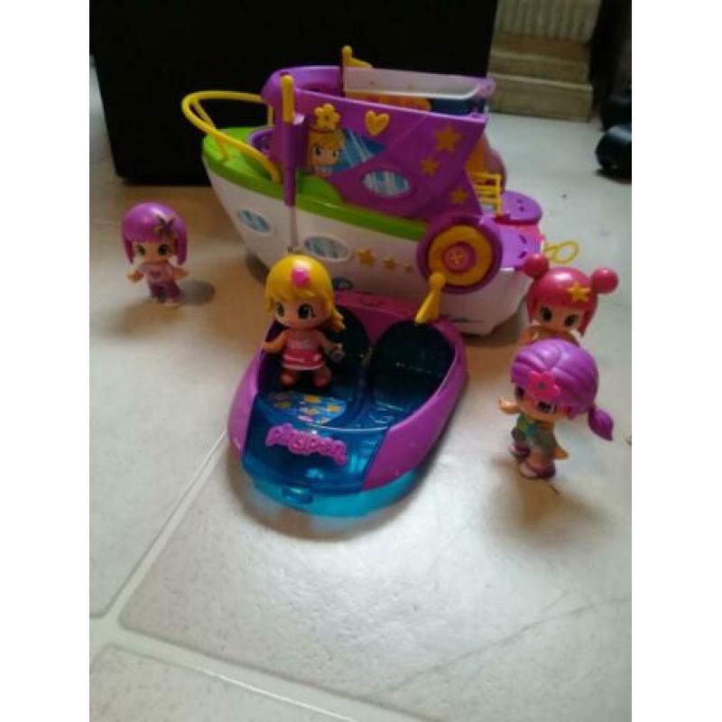 Pinypon speedboot incl poppetjes