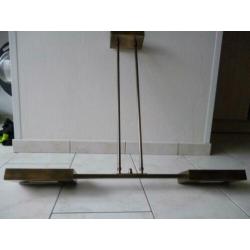 Hanglamp met dimmer voor boven tafel bronskleur