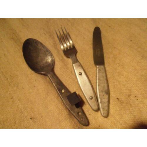 ww2 Brits bestek 1945 fork spoon knife