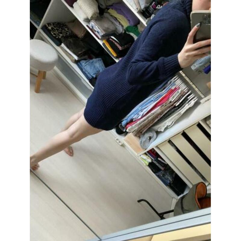 Jurk trui donker blauw