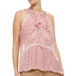 ?NIEUW?ANTIK BATIK | Prachtige soft pink flower print Top -M