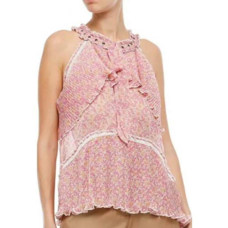 ?NIEUW?ANTIK BATIK | Prachtige soft pink flower print Top -M