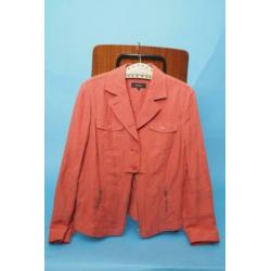 Claudia Stater blazer koraalrood/roze maat 44