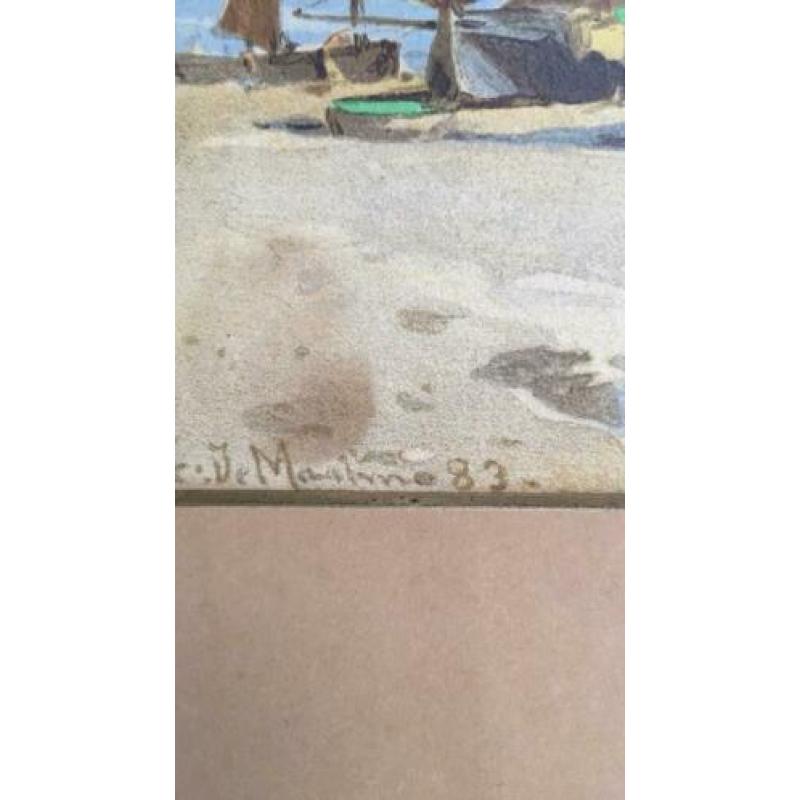 Eduardo de Martino waterverf 1883